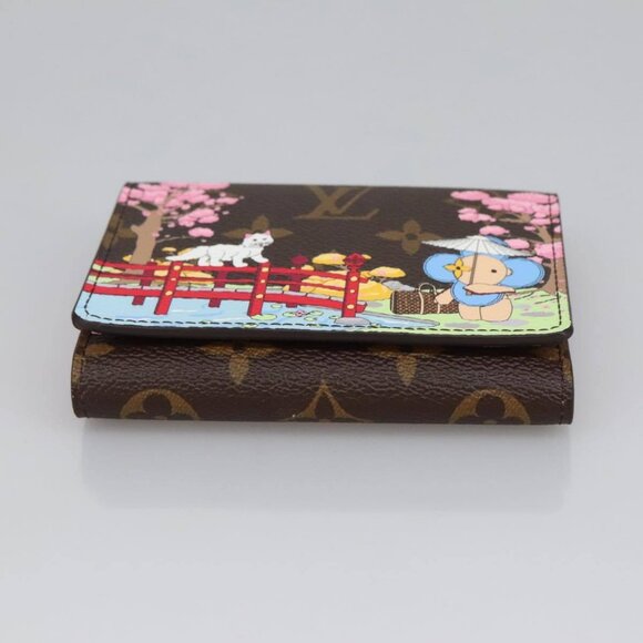 LOUIS VUITTON Monogram Vivienne Portefeuille Victorine Wallet M81638 Auth 98410S - Picture 6 of 16